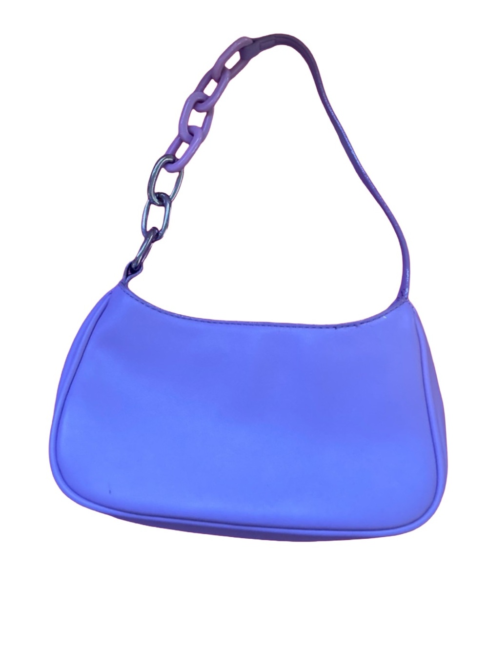 House Of Want Light Purple Shoulder Bag/Silver/Pink Large Chain Strap Y2K Style